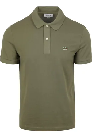 Lacoste Poloshirt Pique Olivgrun Größe S
