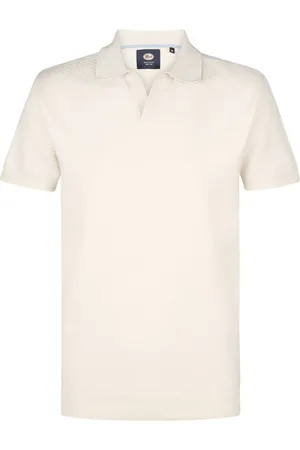 Petrol Industries Knitted Polo Ecru Größe M