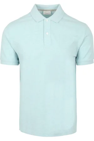 Profuomo Piqué Poloshirt Aqua Blau Größe S
