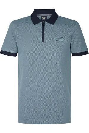 Petrol Industries Half Zip Polo Keyline Ocean Größe M