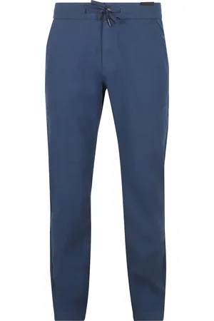 HUGO BOSS Chino Sanderson Linen Blend Dunkelblau Größe W 31 - L 32