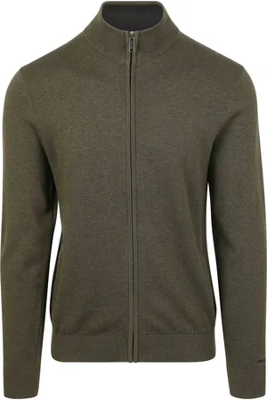 McGregor Strickjacke Olivgrün Grün Größe S