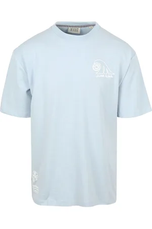 Scotch&Soda Slub Embroidery T-shirt Blue Blau Größe M