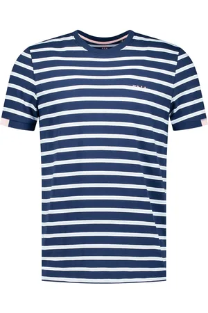New Zealand Auckland NZA T-shirt Noel Stripes Light Navy Blau Größe M