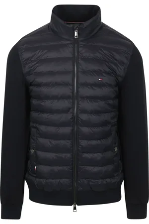 Tommy Hilfiger Cardigan Mix Media Jacket Navy Dunkelblau Größe S