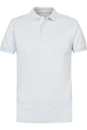 Profuomo Piqué Poloshirt Blau Größe M