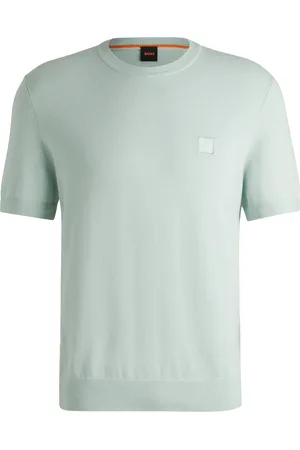 HUGO BOSS Knitted T-shirt Kanache Blau Größe M