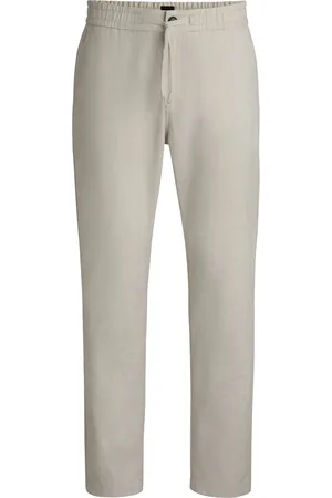 HUGO BOSS Chino Sanderson Linen Blend Ecru Größe W 31 - L 32