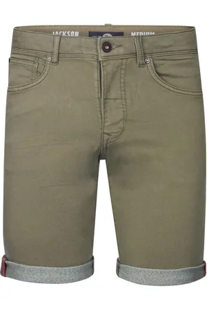 Petrol Industries Denim Short Jackson Olivgrün Dunkelgrün Größe M