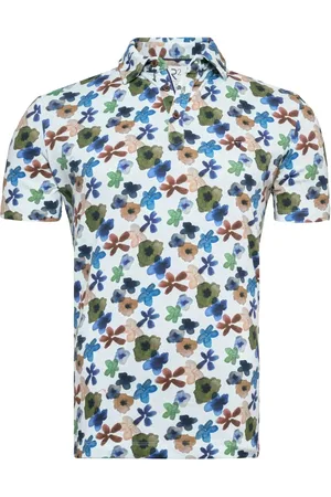 R2 Amsterdam Piqué Polo Druck Multicolor Multicolour Größe S