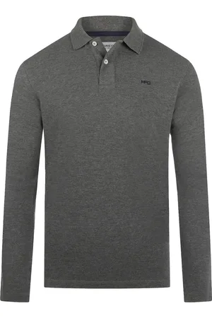 McGregor Long Sleeve Poloshirt Grau Größe M