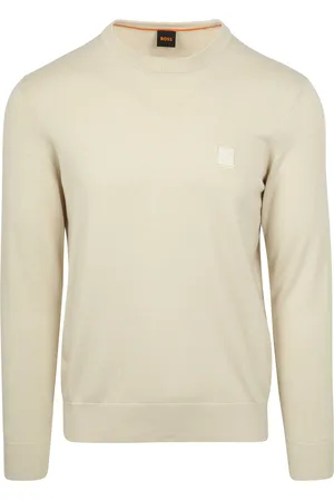 HUGO BOSS Pullover Kanovano Ecru Beige Größe L