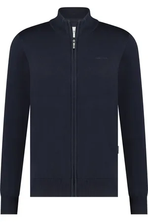 State of art Strickjacke Plain Navy Dunkelblau Größe L