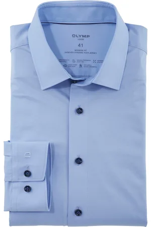 Olymp Luxor Hemd 24/Seven Blau Größe 39