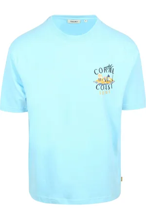Shiwi T-Shirt Finn Coral Coast Backprint Blau Größe S