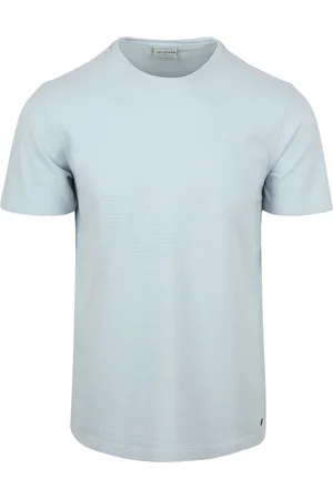 No Excess Structure T-Shirt Blau Größe M