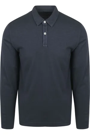 Marc O’ Polo Longsleeve Poloshirt Navy Dunkelblau Größe M