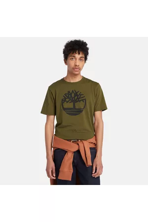 Timberland Herren Shirts - Kennebec River Tree Logo T-shirt Für Herren In Grün