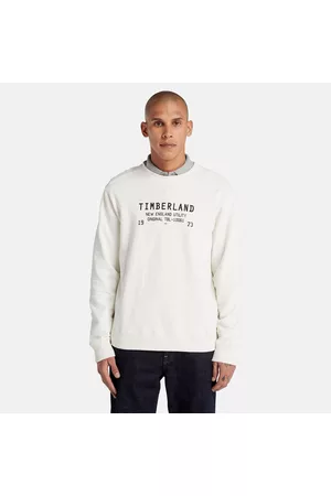 Timberland Herren Sweatshirts - Utility Sweatshirt Mit Rundhalsausschnitt Für Herren In Weiß