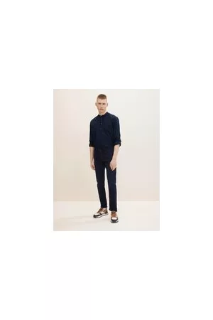 TOM TAILOR Herren TTPIERS Slim Jeans, blau, Uni, Gr. 34/36, baumwolle