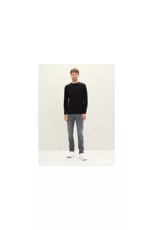 TOM TAILOR Herren TTJOSH Regular Slim Jeans, grau, Uni, Gr. 38/30, baumwolle