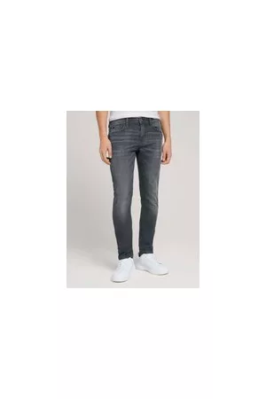 TOM TAILOR Herren TTPIERS Slim Jeans mit Bio-Baumwolle, grau, Gr. 28/32, baumwolle