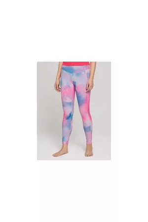 TOM TAILOR Damen Gemusterte Leggings, rot, Logo Print, Gr. XS