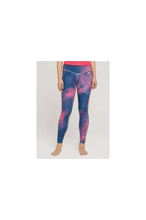 TOM TAILOR Damen Gemusterte Leggings, blau, Gr. XS