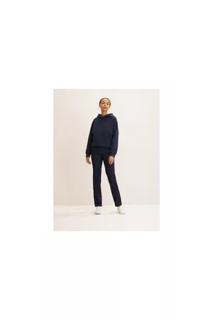 TOM TAILOR Damen TTALEXA Straight Jeans mit Bio-Baumwolle, blau, Uni, Gr. 28/34, biobaumwolle