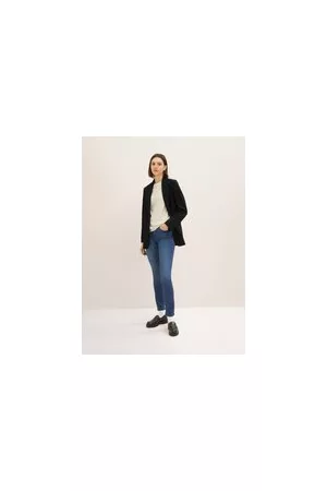 TOM TAILOR Damen TTALEXA Skinny Jeans, blau, Uni, Gr. 33/30, baumwolle