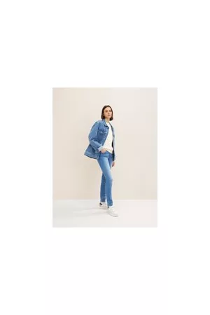 TOM TAILOR Damen TTALEXA Skinny Jeans, blau, Uni, Gr. 34/30, baumwolle