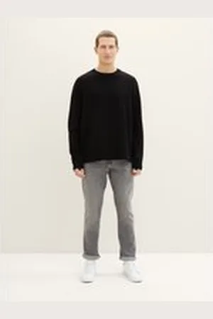 TOM TAILOR Herren TTJOSH Regular Slim Jeans, grau, Uni, Gr. 30/32, baumwolle