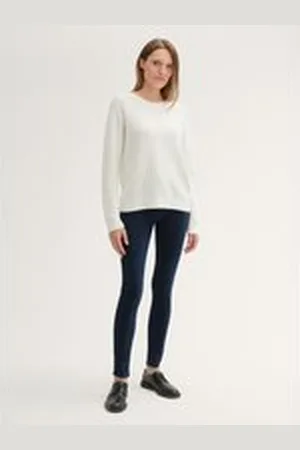 TOM TAILOR Damen TTALEXA Skinny Jeans, blau, Uni, Gr. 26/30, baumwolle