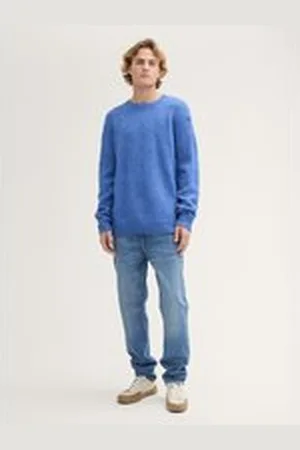 TOM TAILOR Herren TTTAPERED Jeans mit recycelter Baumwolle, blau, Uni, Gr. 28/32, baumwolle