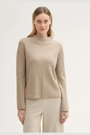 TOM TAILOR Damen Strickpullover mit LENZING™ ECOVERO™, braun, Uni, Gr. XXL, viskose_lenzing_ecovero