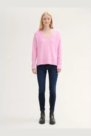 TOM TAILOR Damen TTJONA Extra Skinny Jeans, blau, Uni, Gr. 30, baumwolle