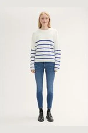 TOM TAILOR Damen TTJONA Extra Skinny Jeans, blau, Uni, Gr. 28, baumwolle