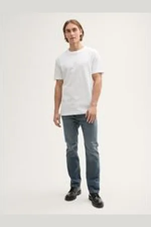 TOM TAILOR Herren TTMARVIN Straight Jeans, blau, Uni, Gr. 30/32, baumwolle