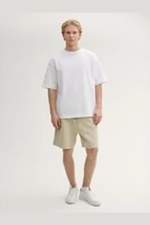 TOM TAILOR Herren Relaxed Fit Jogger Sweat-Shorts, braun, Uni, Gr. M, baumwolle