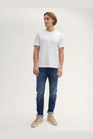 TOM TAILOR Herren TTJOSH Regular Slim Jeans, blau, Uni, Gr. 38/30, baumwolle