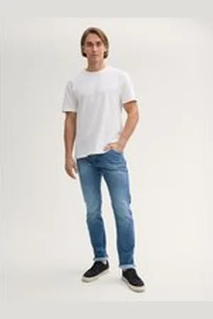 TOM TAILOR Herren TTJOSH Regular Slim Jeans, blau, Uni, Gr. 38/30, baumwolle