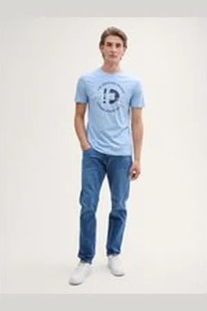 TOM TAILOR Herren TTPIERS Slim Jeans, blau, Uni, Gr. 32/32, baumwolle