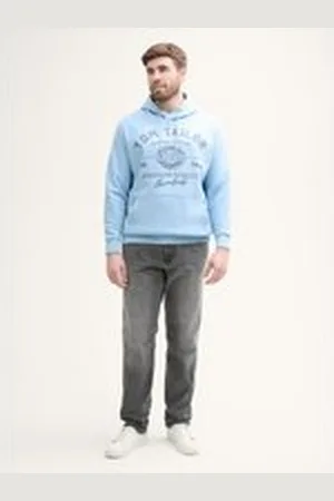 TOM TAILOR Herren Plus Size - Regular Jeans, grau, Uni, Gr. 44/32, baumwolle
