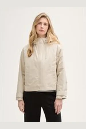 TOM TAILOR Damen 2-in-1 Jacke mit abnehmbarem Innenfutter, braun, Uni, Gr. XXXL, polyester
