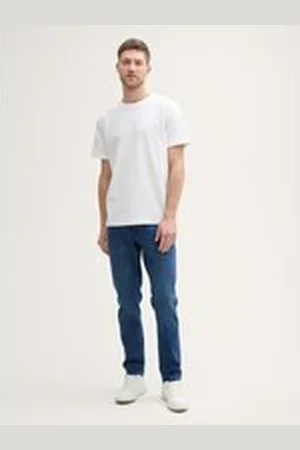 TOM TAILOR Herren TTTapered Jeans, blau, Uni, Gr. 33/34, baumwolle