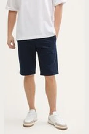 TOM TAILOR Herren Regular Fit Chino Shorts, blau, Uni, Gr. XXL, baumwolle