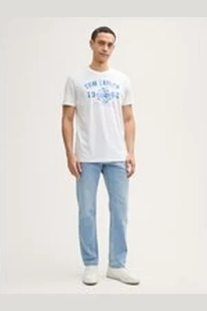 TOM TAILOR Herren TTMARVIN Straight Ultralight Jeans, blau, Uni, Gr. 36/34, baumwolle