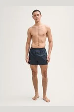 TOM TAILOR Herren Popeline Boxershorts im 2er-Pack, blau, Kariert, Gr. S/4, baumwolle