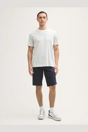 TOM TAILOR Herren Slim Chino Shorts, blau, Uni, Gr. 32, baumwolle