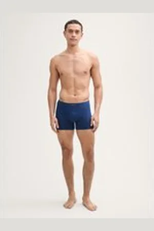 TOM TAILOR Herren Kurze Boxershorts im 2er-Pack, blau, Uni, Gr. S/4, baumwolle